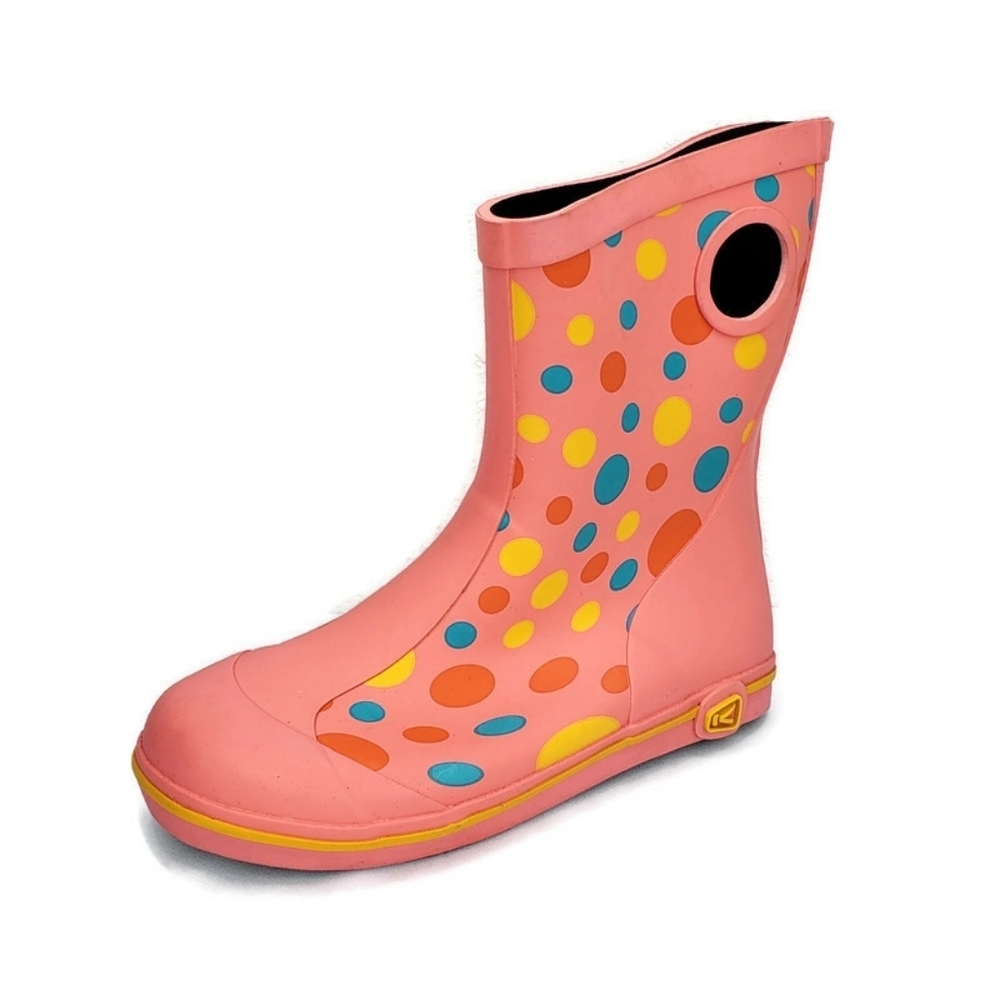 KEEN Girls Rubber Rain Boots  Polka Dots Sample